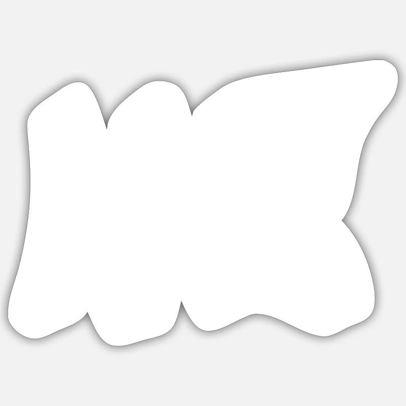MC - Hip Hop, Rap, Graffiti - Sticker taille S (10 x 10 cm) - blanc mat