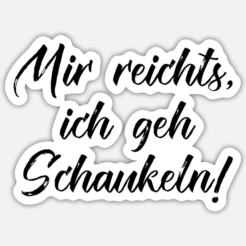 Je vais bercer - Sticker taille S (10 x 10 cm) - blanc mat