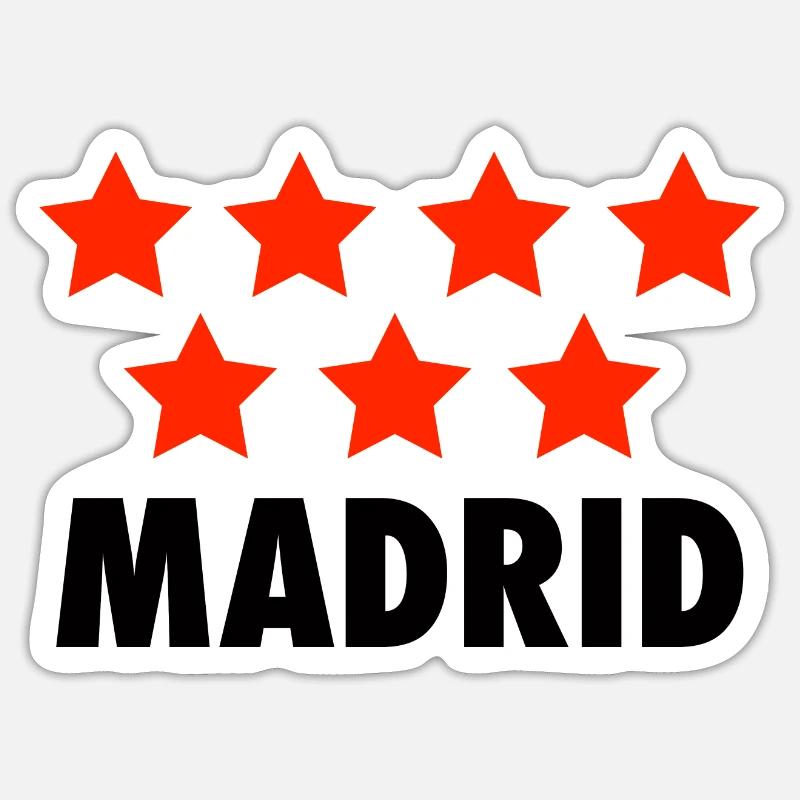 Madrid - Sticker size S (10 x 10 cm) - white matte