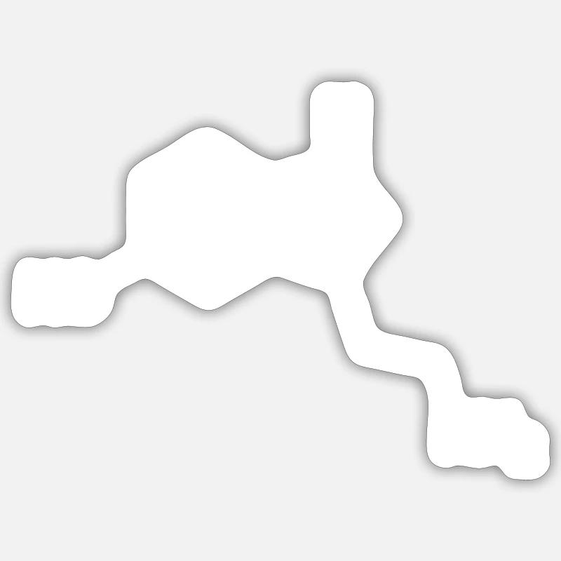 Serotonin Essenz des Lebens, Glücklich sein Sticker Größe S (10 x 10 cm)