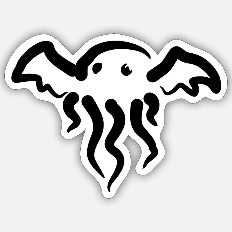 Cthulhu simple Sticker Größe S (10 x 10 cm)