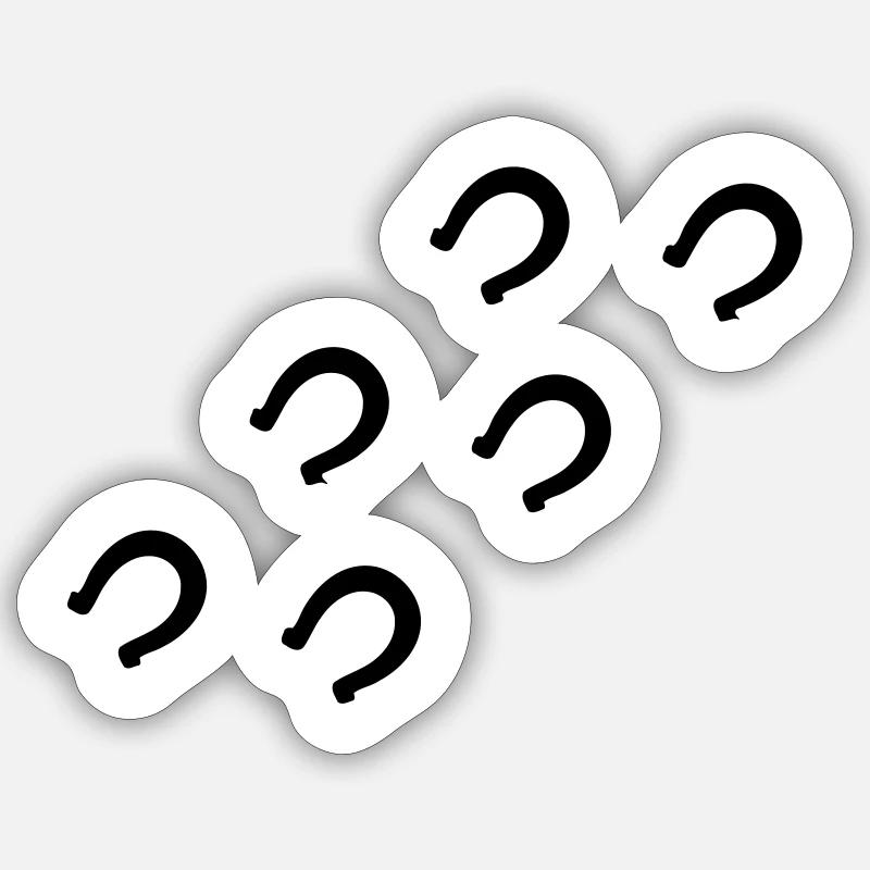 Pferd Hufe Sticker Größe S (10 x 10 cm)