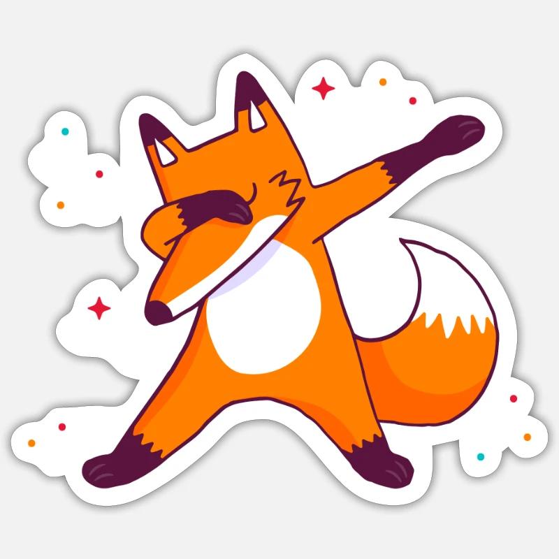 Fuchs Sticker Größe S (10 x 10 cm)