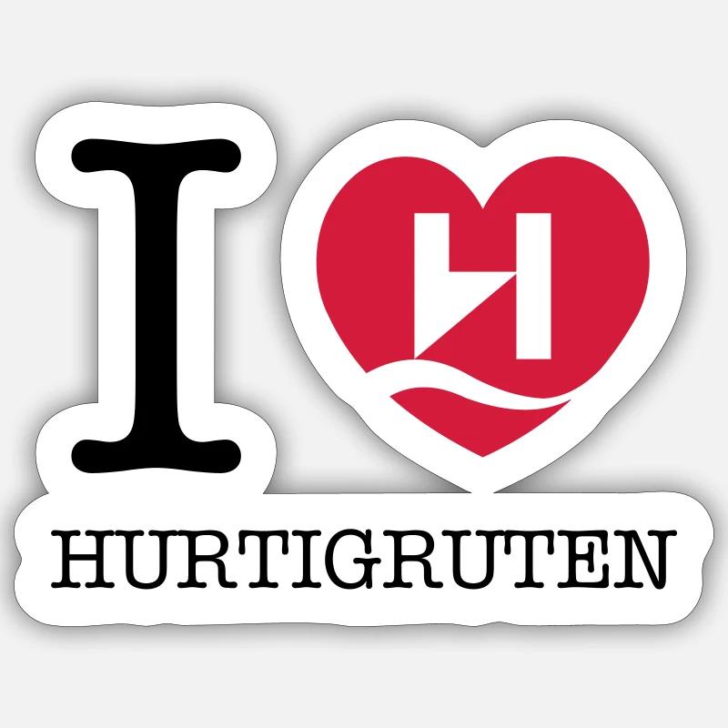 Hurtigruten Sticker size S (10 x 10 cm)