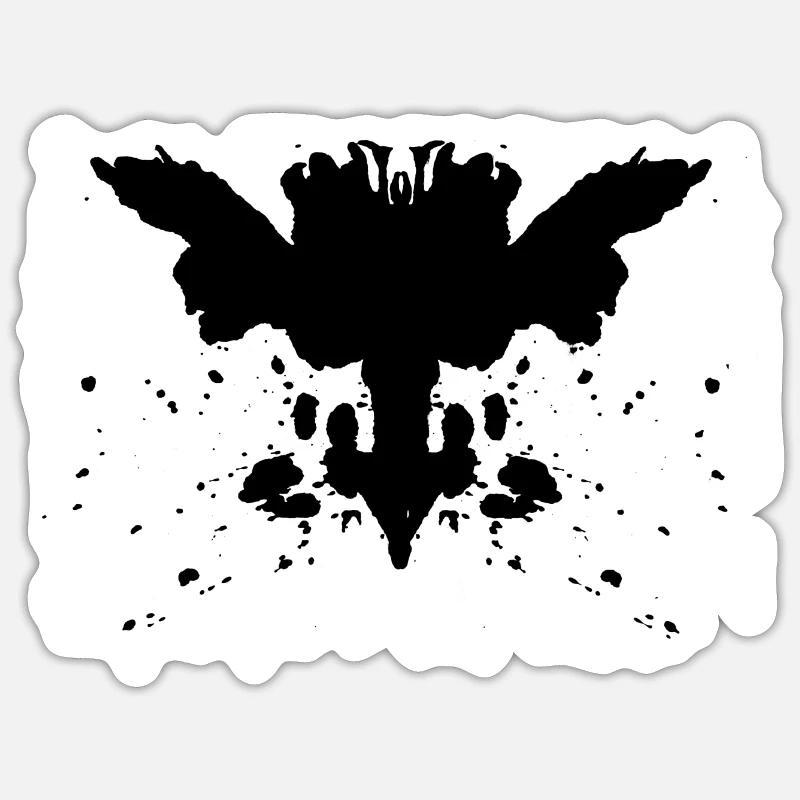 Rorschach - Sticker size S (10 x 10 cm) - white matte