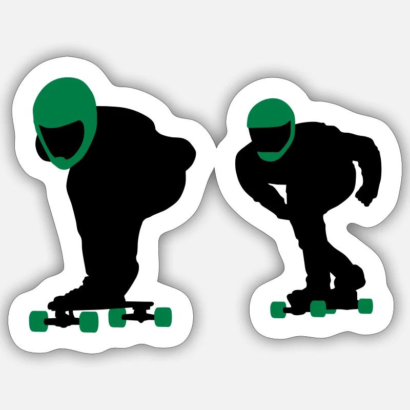 longboard Sticker size S (10 x 10 cm)