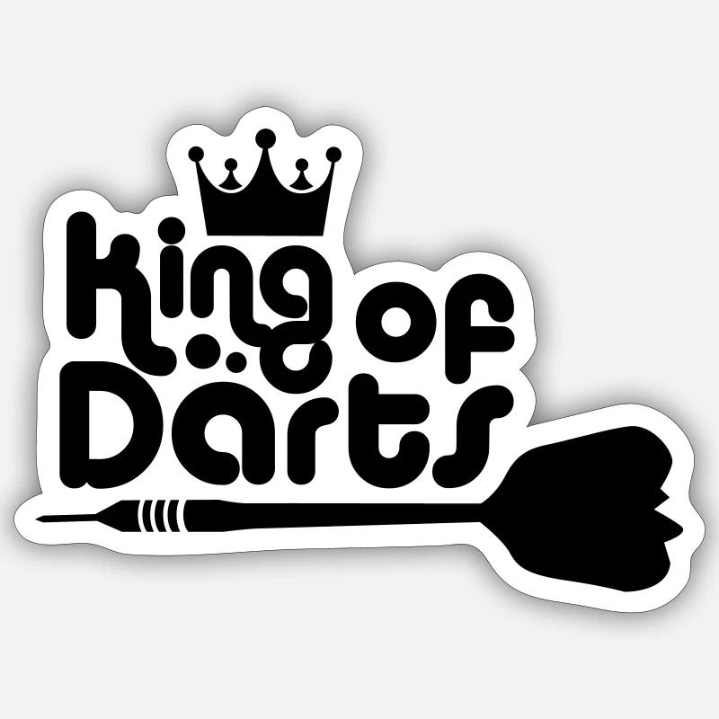 darts - Sticker size S (10 x 10 cm) - white matte