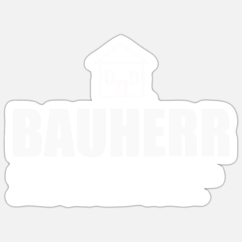 Maître d’ouvrage - Sticker taille S (10 x 10 cm) - blanc mat