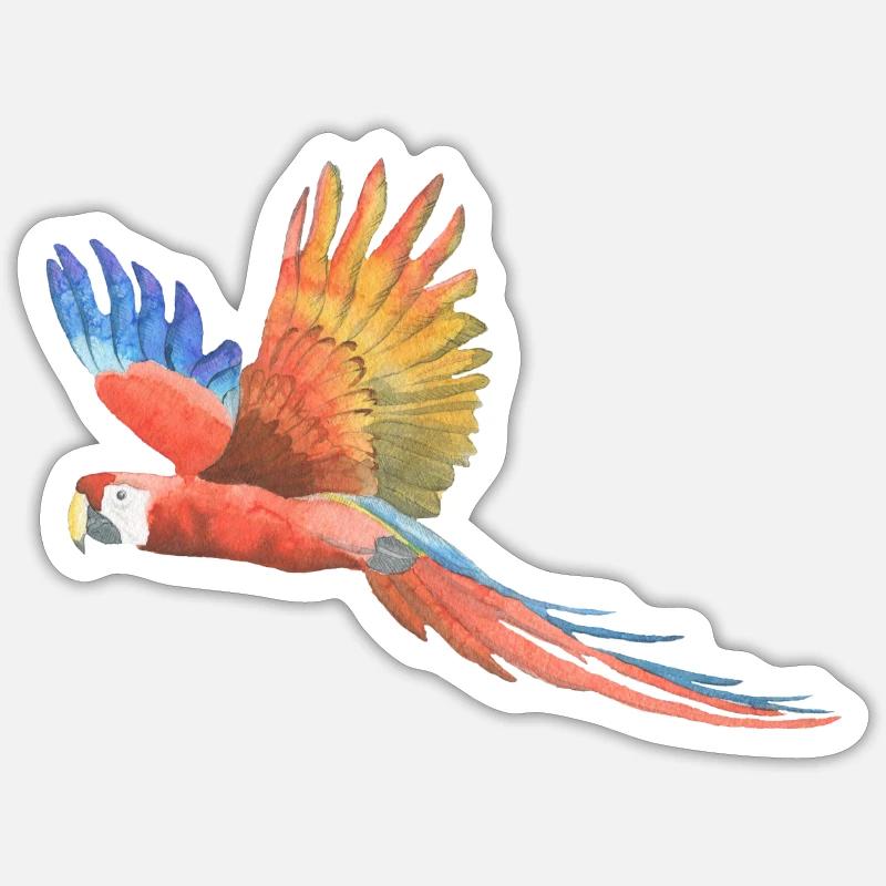 Parrot Sticker size S (10 x 10 cm)