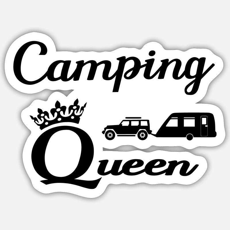 Camping Sticker Größe S (10 x 10 cm)