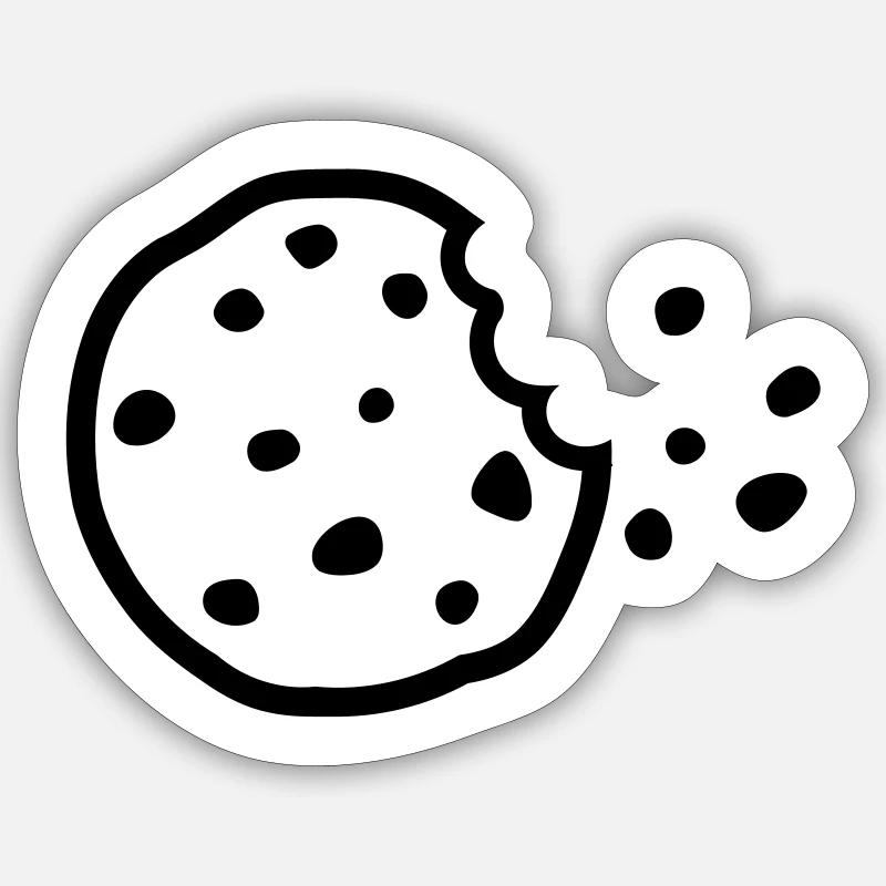Cookie - Sticker size S (10 x 10 cm) - white matte