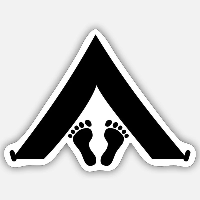 Tent Sticker size S (10 x 10 cm)