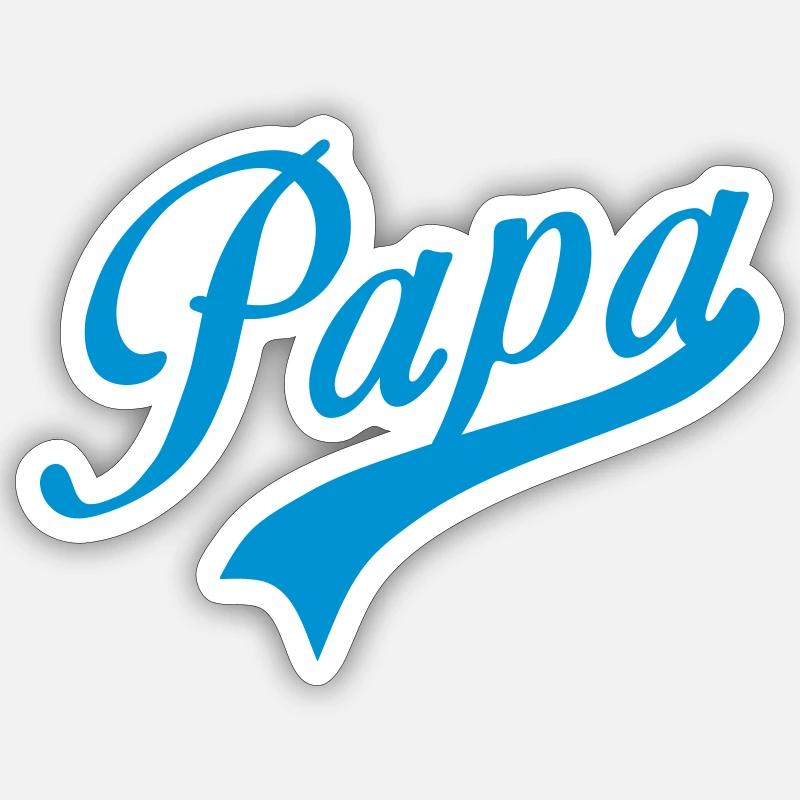 daddy logo - Sticker size S (10 x 10 cm) - white matte