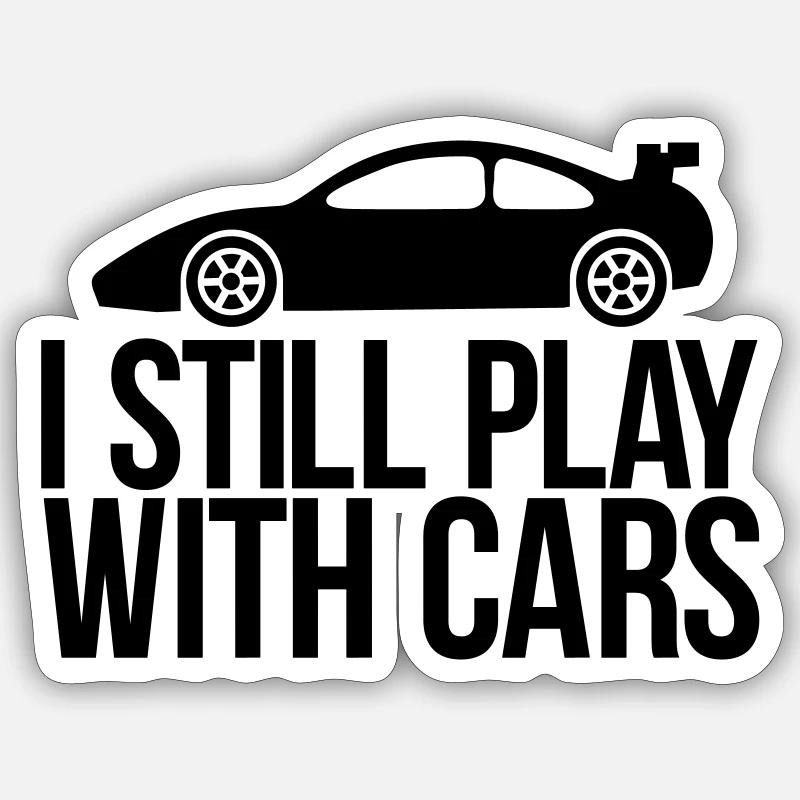 auto - Sticker Größe S (10 x 10 cm) - Mattweiß