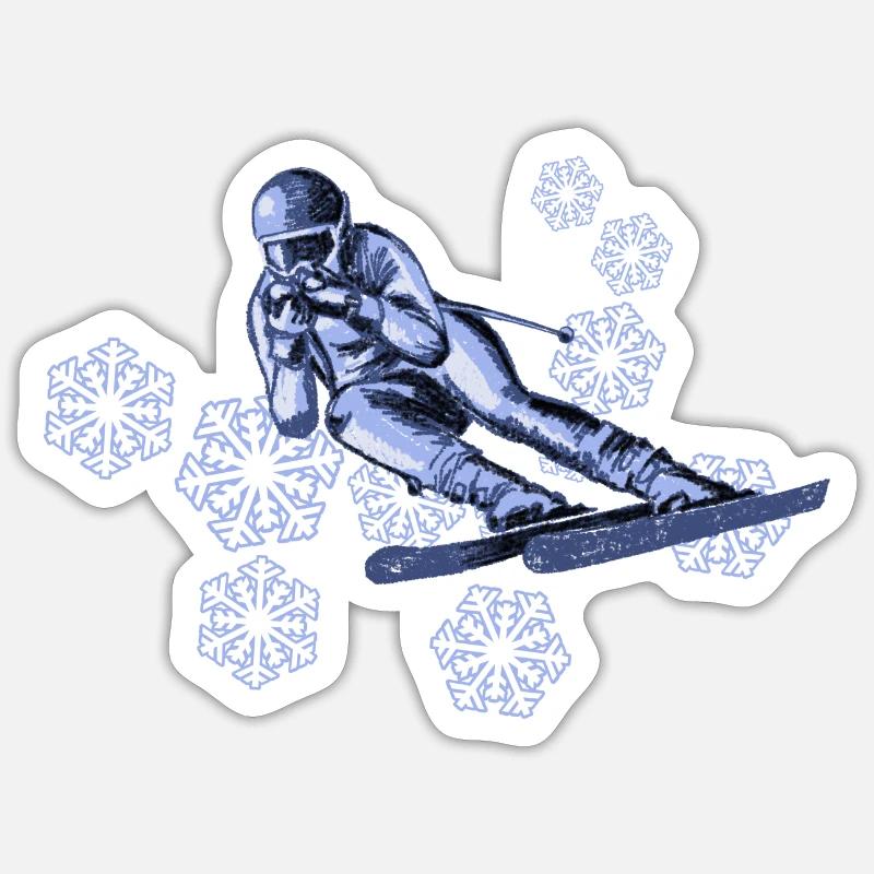 ski Sticker Größe S (10 x 10 cm)