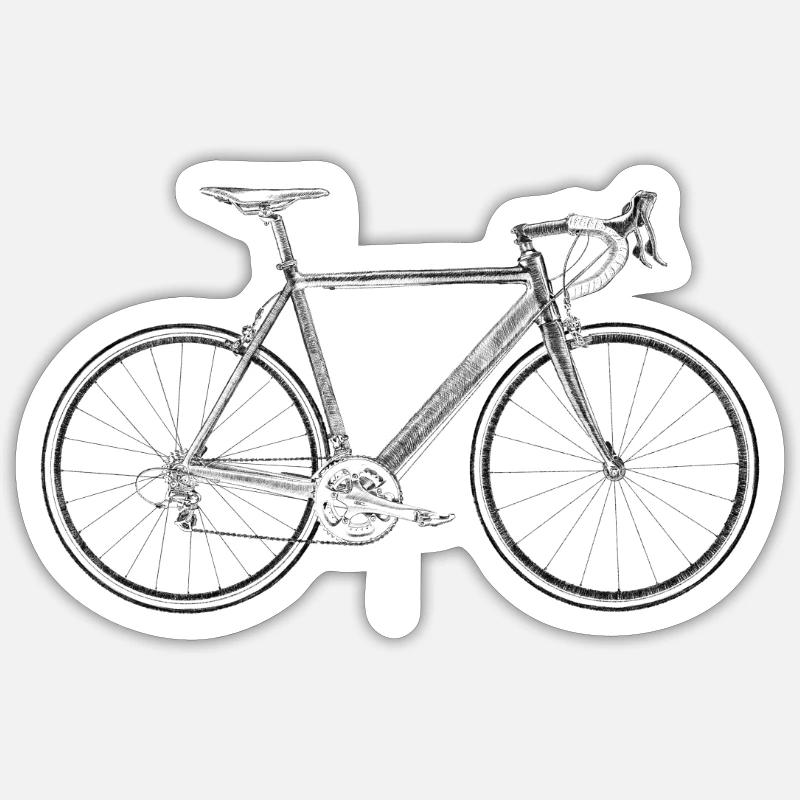 vélo de course Sticker taille S (10 x 10 cm)