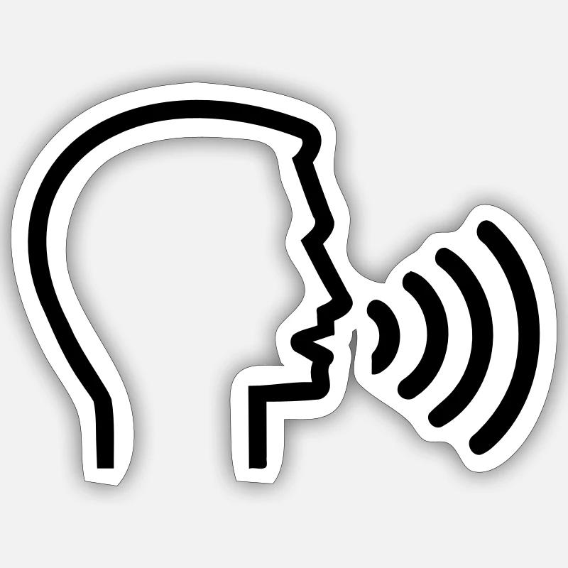 Logopäde - Sticker Größe S (10 x 10 cm) - Mattweiß