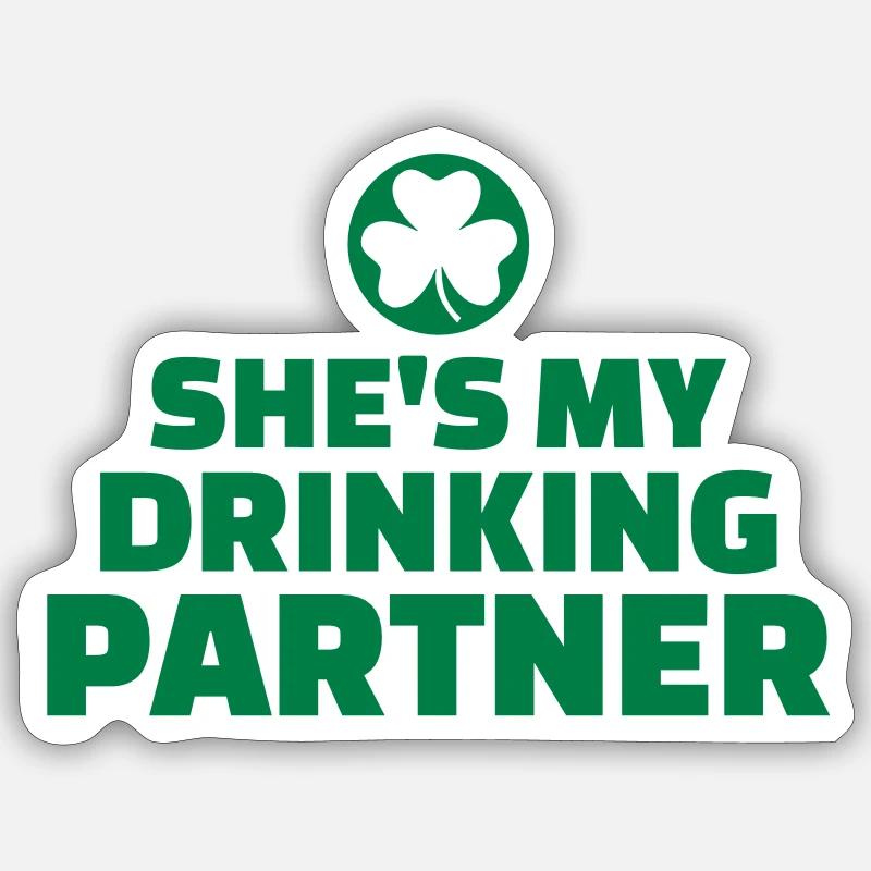 Drinking partner Sticker size S (10 x 10 cm)