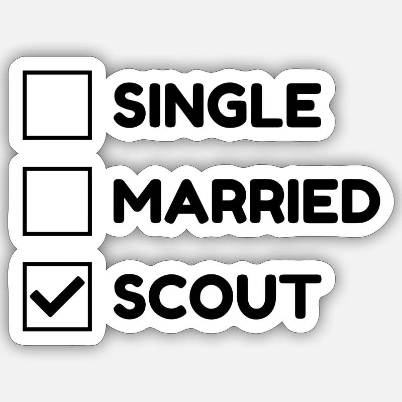 scout / scouting / scoutisme / guide Sticker taille S (10 x 10 cm)