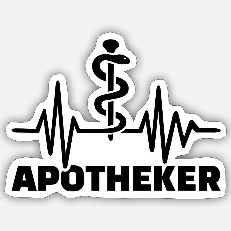 Apotheker Sticker Größe S (10 x 10 cm)