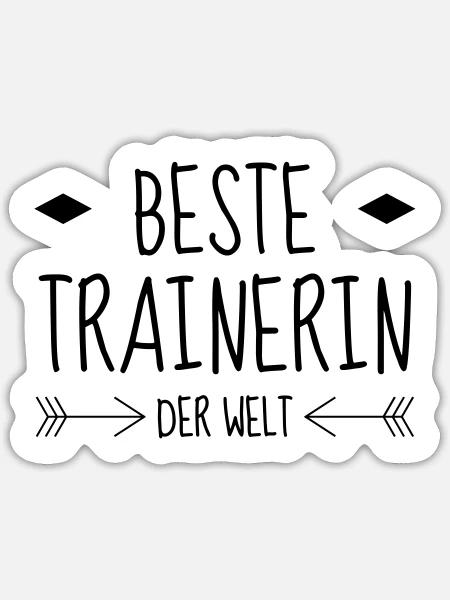 Coach / Coaching / Trainer / Sport - Sticker Größe S (10 x 10 cm) - Mattweiß