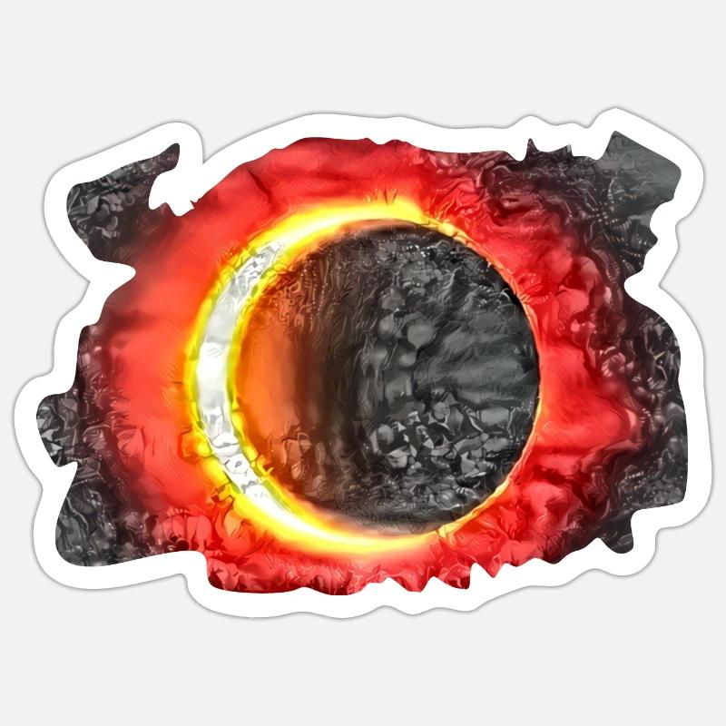 Solar eclipse great design to give away Sticker size S (10 x 10 cm)