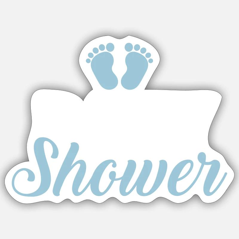bébé - Sticker taille S (10 x 10 cm) - blanc mat