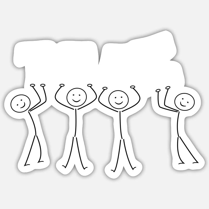 Équipe Sticker taille S (10 x 10 cm)