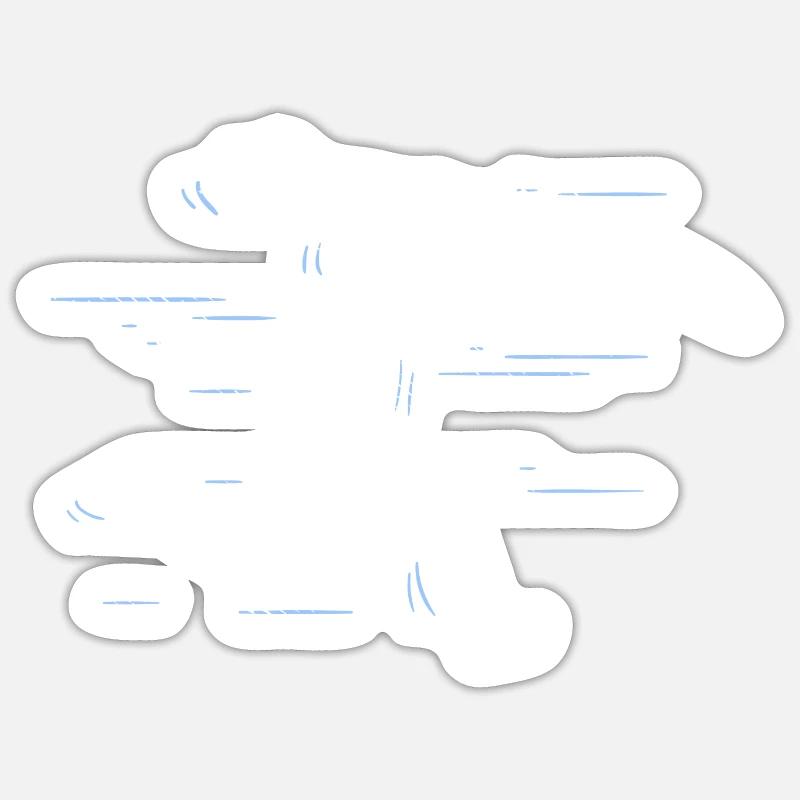 Surfeur surfeur boarder course à pied - Sticker taille S (10 x 10 cm) - blanc mat