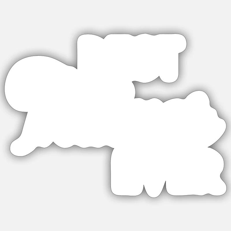 best trainer ever - Sticker size S (10 x 10 cm) - white matte