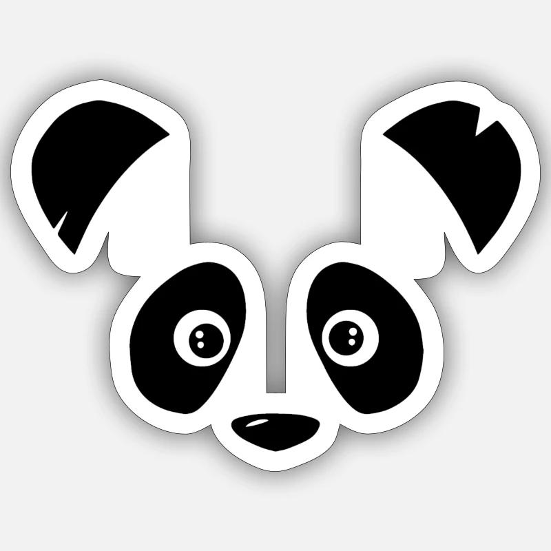PANDA Sticker taille S (10 x 10 cm)