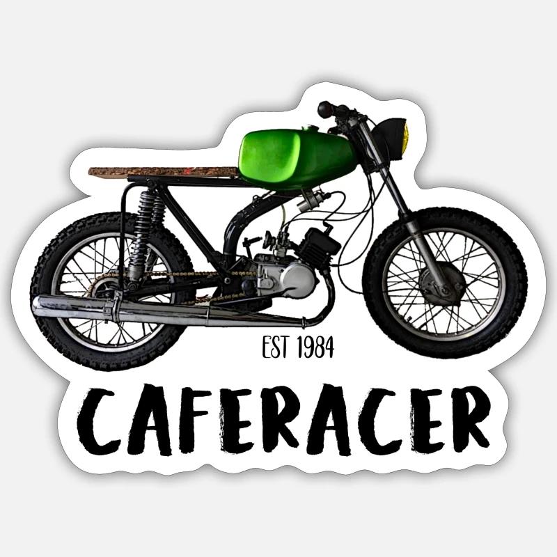 Simson S51 Caferacer - Sticker taille S (10 x 10 cm) - blanc mat