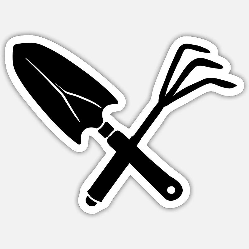 garden tools Sticker size S (10 x 10 cm)
