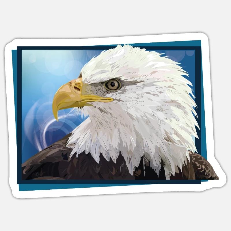 Bald eagle Sticker size S (10 x 10 cm)