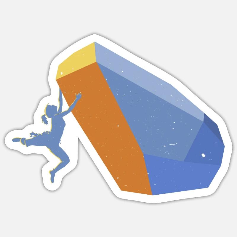 Bouldern Sticker Größe S (10 x 10 cm)