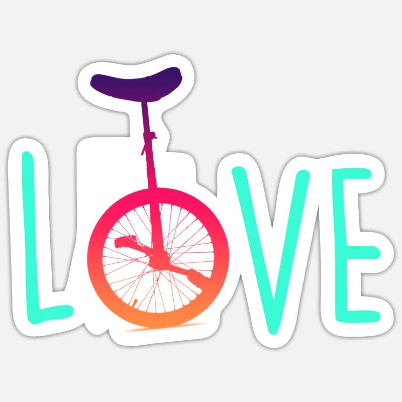 Passionnément moncycle - Sticker taille S (10 x 10 cm) - blanc mat