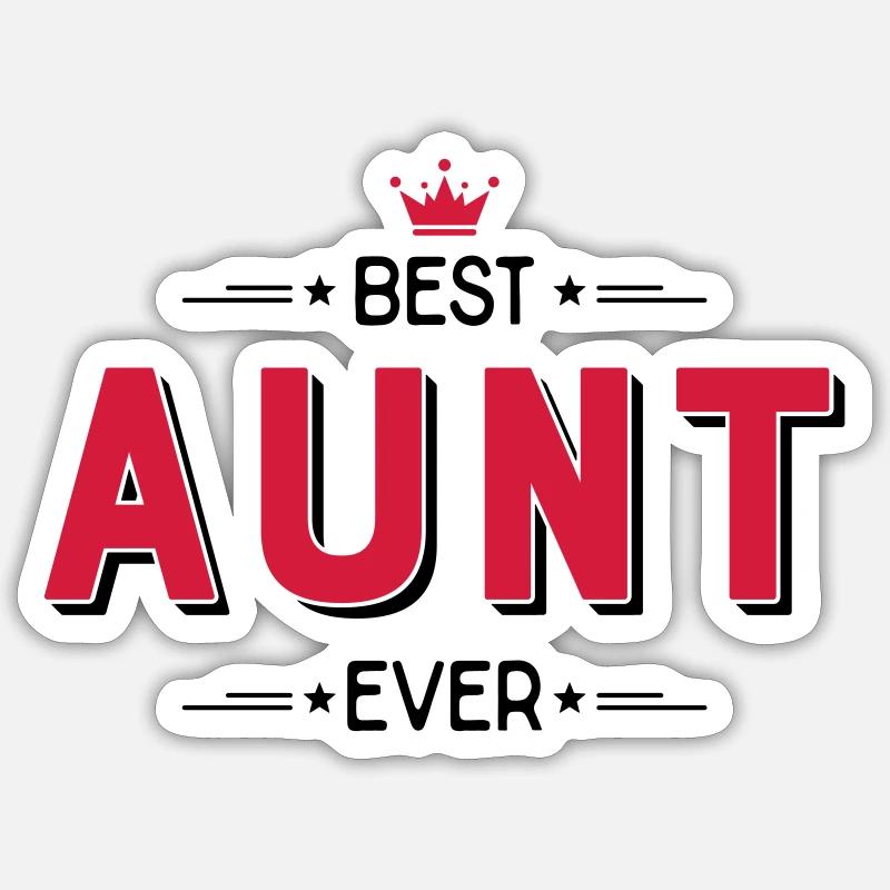 Aunt Sticker size S (10 x 10 cm)