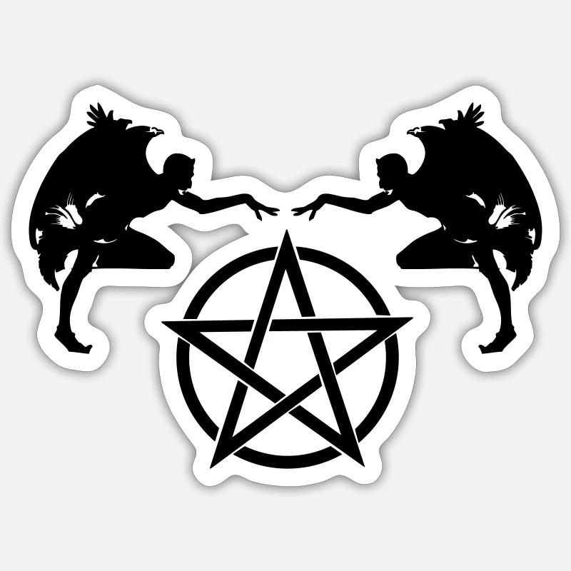 pentacle Sticker size S (10 x 10 cm)