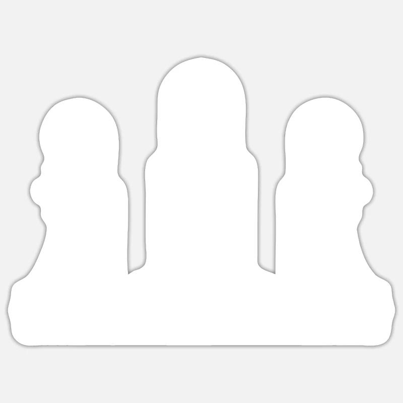 Chess - Sticker size S (10 x 10 cm) - white matte