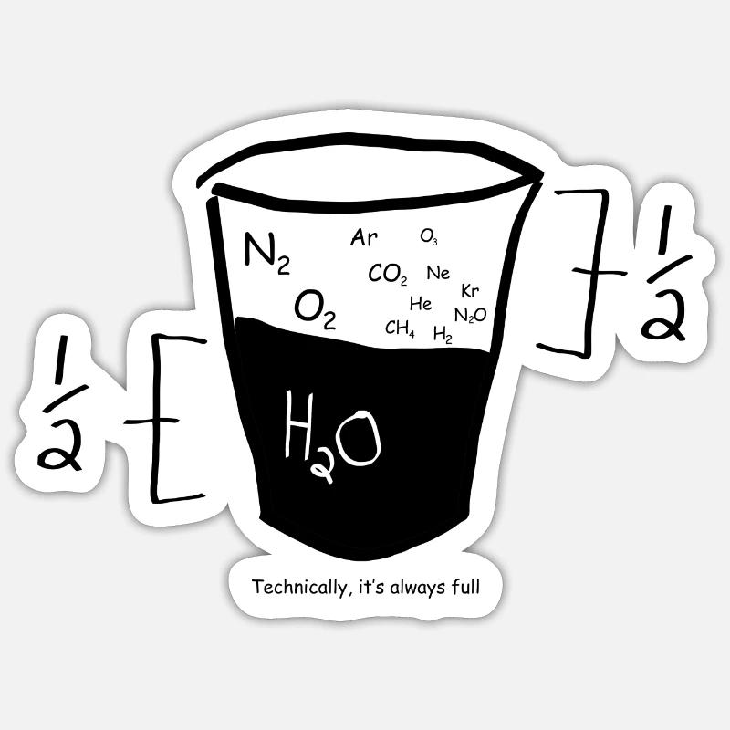 Nerd Math Graphic - Sticker size S (10 x 10 cm) - white matte