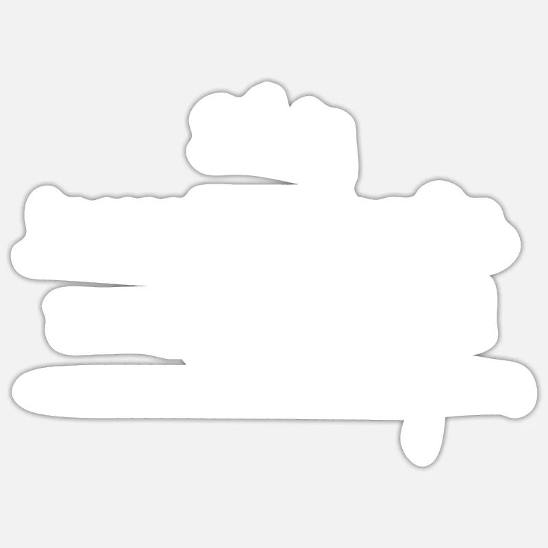 Mais je vous emmerde (blanc) - Sticker taille S (10 x 10 cm) - blanc mat