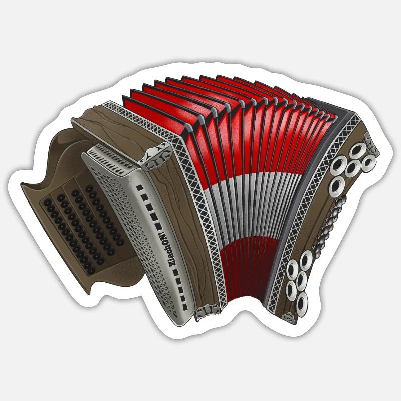 Styrian Harmonica - Austria | ZiachON! Sticker size S (10 x 10 cm)