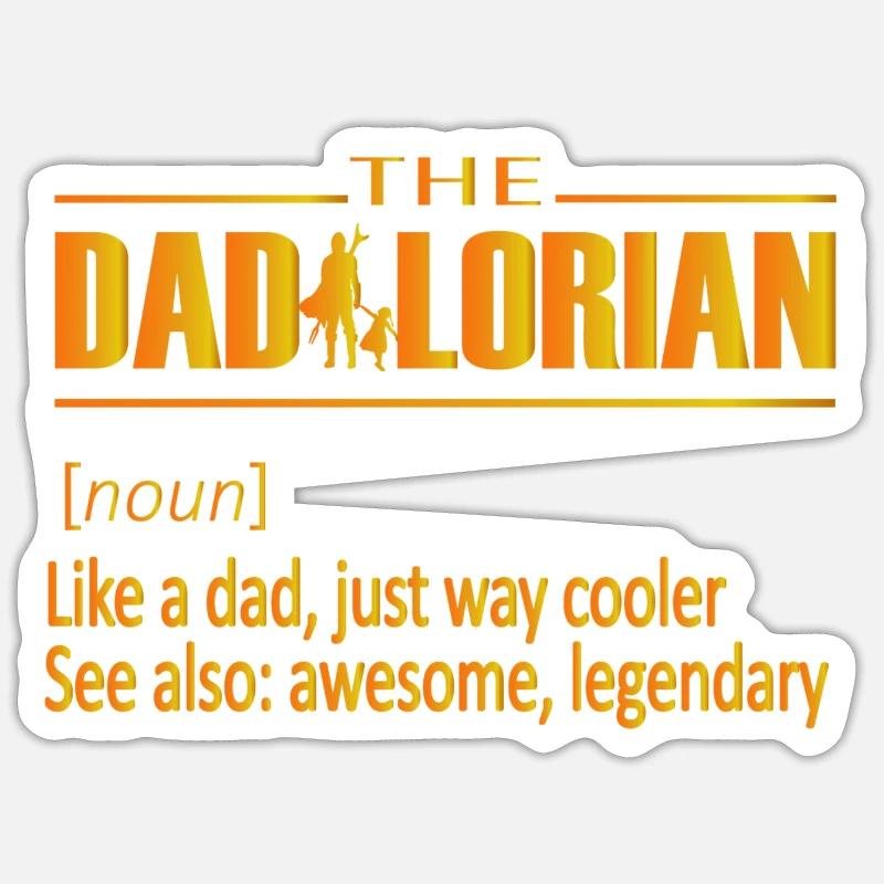Définition de Dadalorian Sticker taille S (10 x 10 cm)