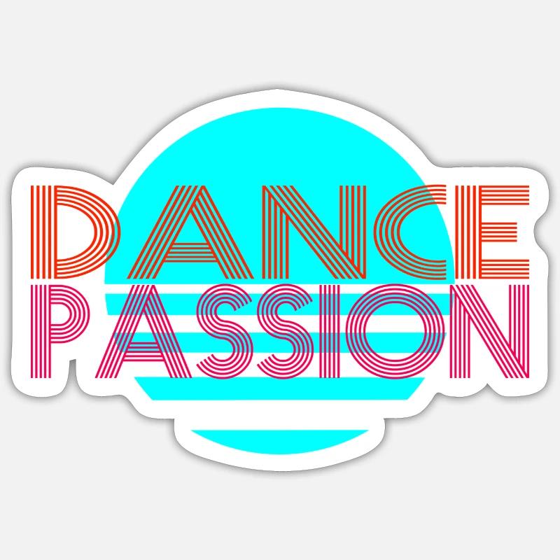 Dance - Sticker Größe S (10 x 10 cm) - Mattweiß
