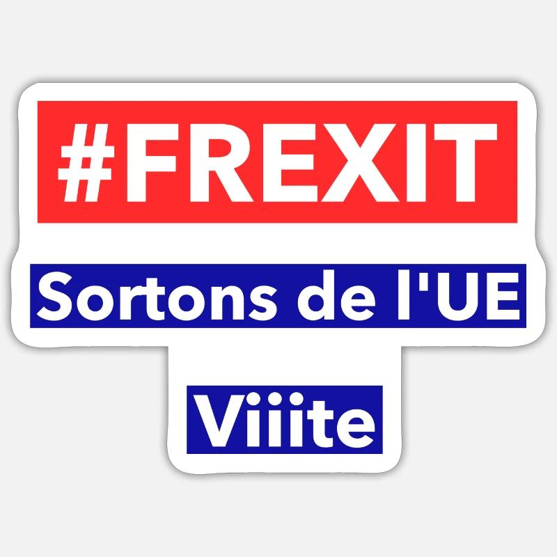 frexit sortons de l'UE Sticker taille S (10 x 10 cm)