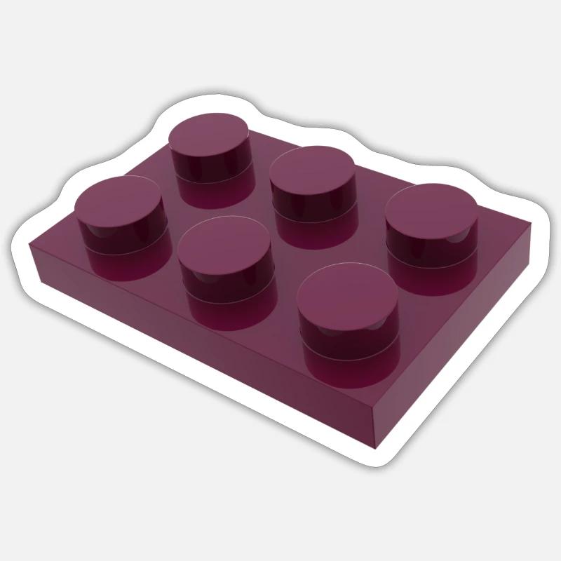 Pierre - Sticker taille S (10 x 10 cm) - blanc mat