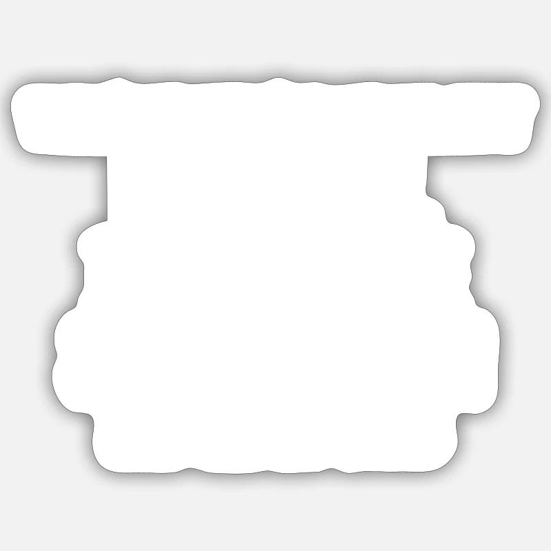 Schalke Fan Ein Leben Lang Schalker Spruch - Sticker Größe S (10 x 10 cm) - Mattweiß