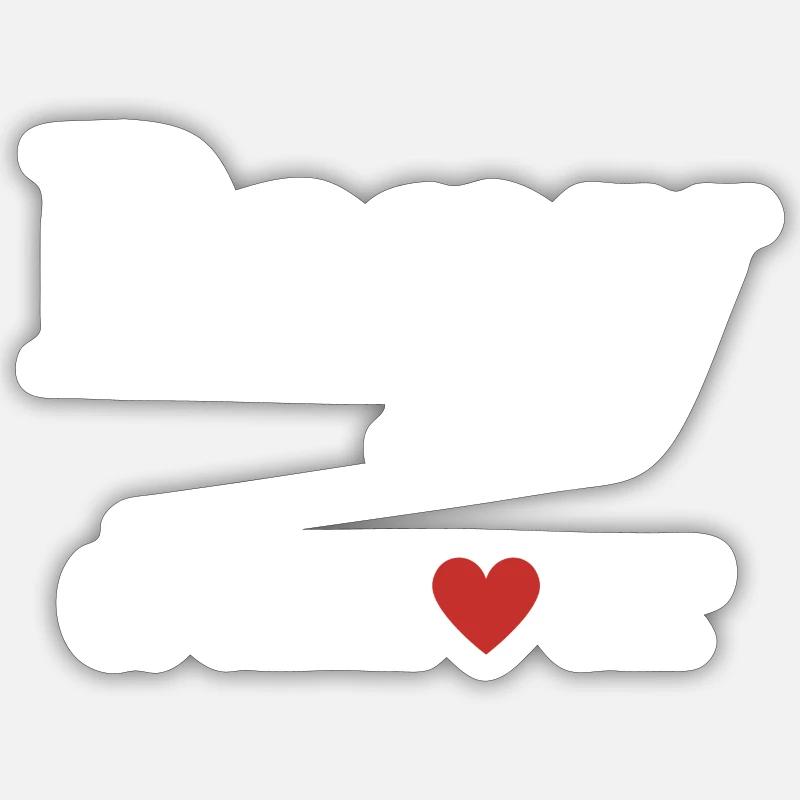 Papy d amour Sticker taille S (10 x 10 cm)