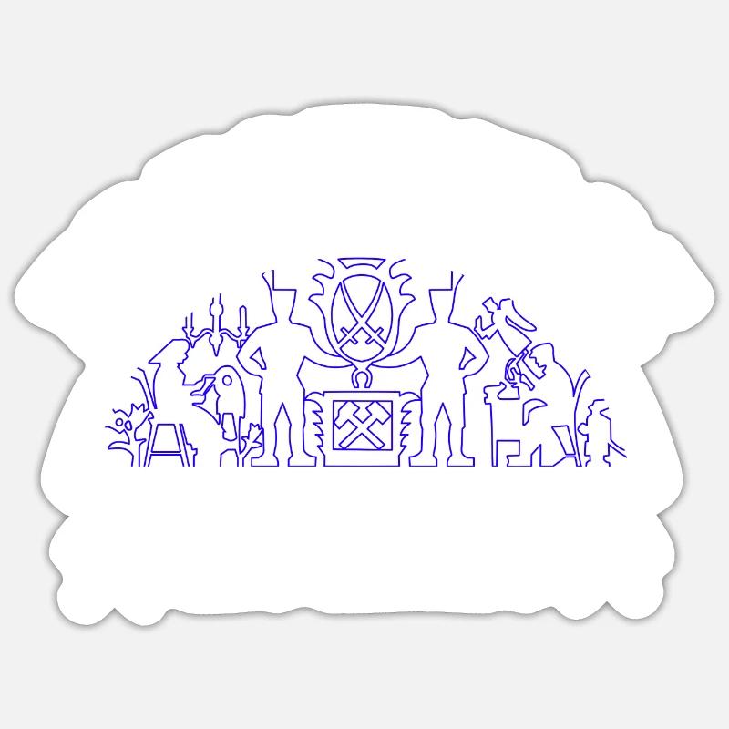 Sticker Größe S (10 x 10 cm) - 