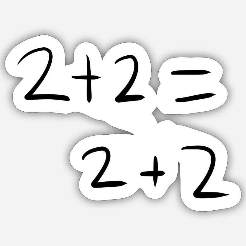 Mathematics Math - Sticker size S (10 x 10 cm) - white matte
